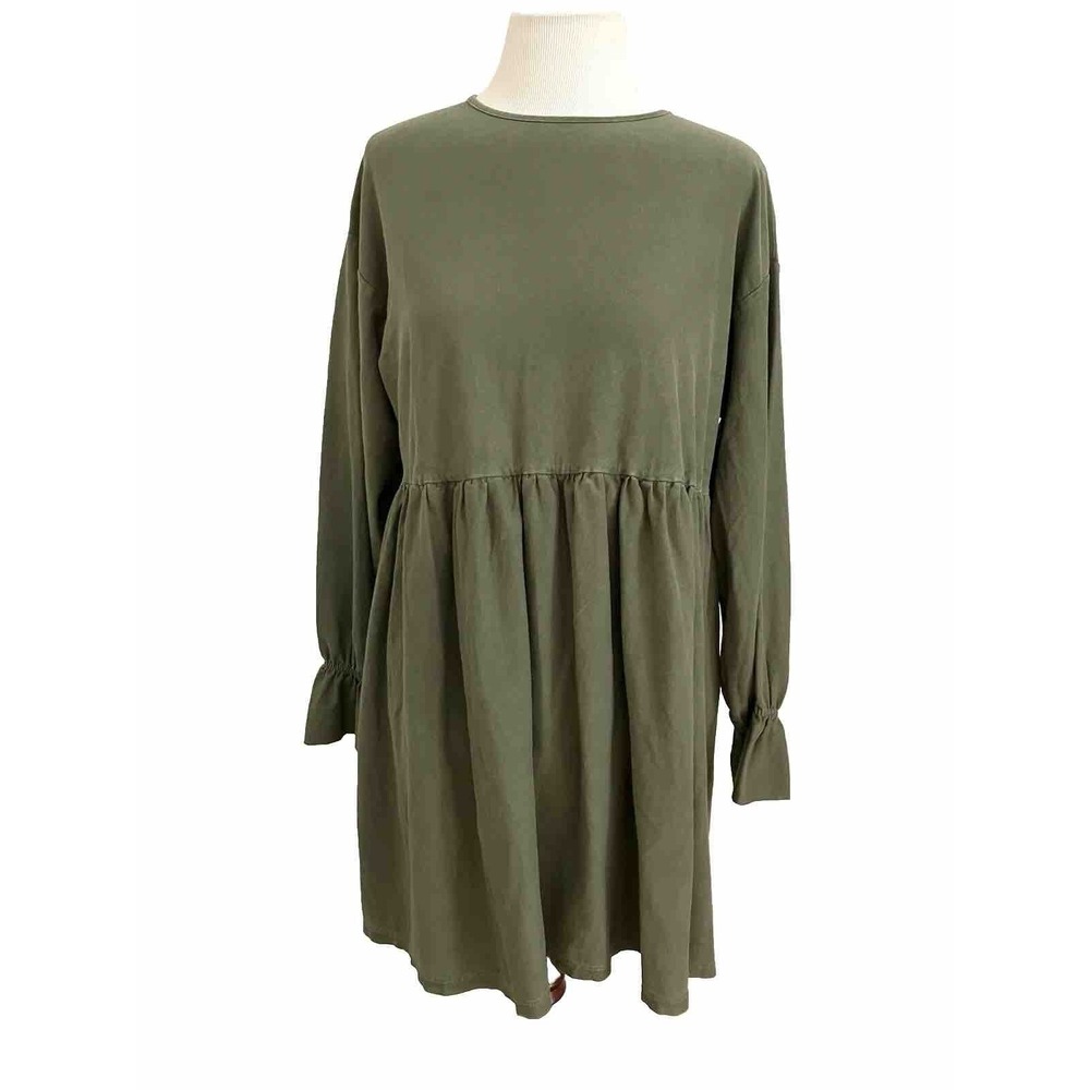 Babydollcore Dress Miss Selfridge‎ Dress Sz 4 Green Peasant Grannycore